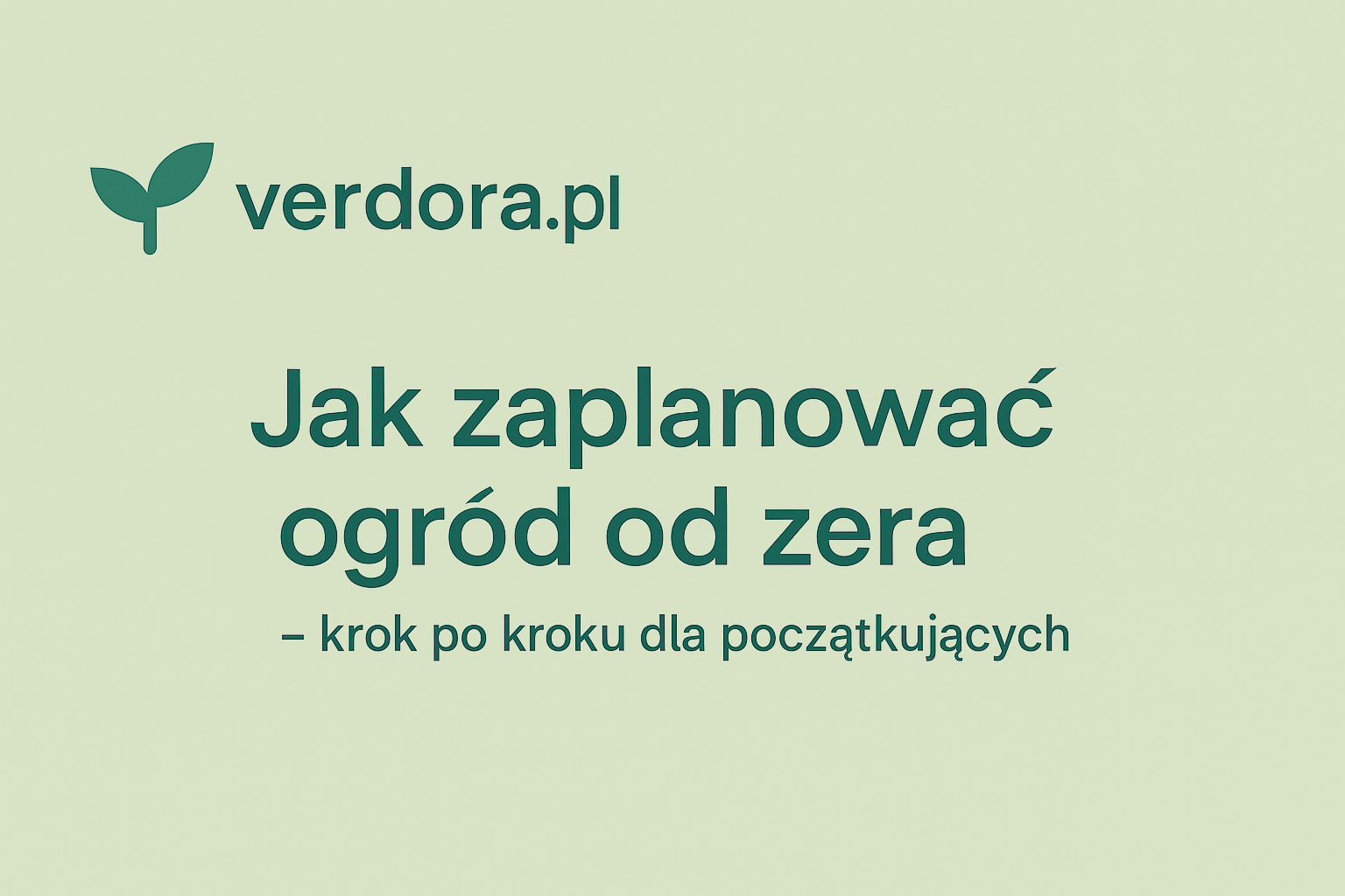 Szkic ogrodu